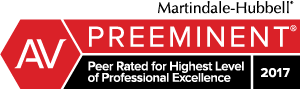 MARTINDALE-HUBBELL CONGRATULATES OUR NEW AV PREEMINENT PEER RATED ATTORNEYS  12/27/17