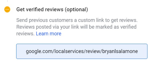 Local Service Ad verified reviews