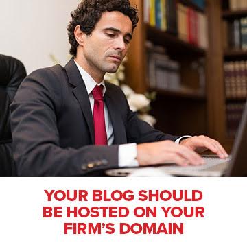 your blog should be hosted on your domain